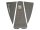 Surfganic Premium Eco Tailpad feito de negroEVA para a sua prancha de surf de 3 peças Deck Grip Surfboard Grippad Footpad Tractionpad
